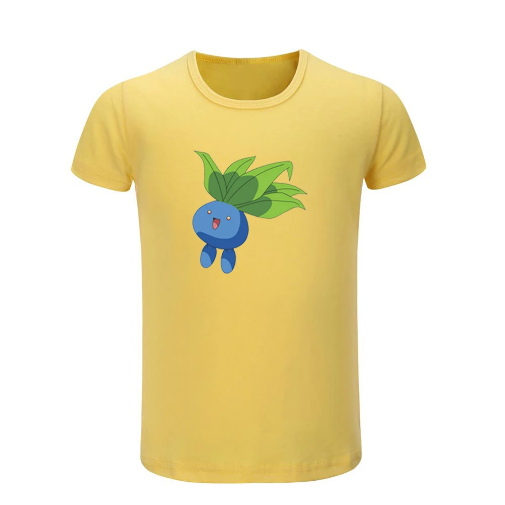 Популярные детские футболки с рисунком из мультфильма Pokemon Oddish Zorua Wartortle Goldeen