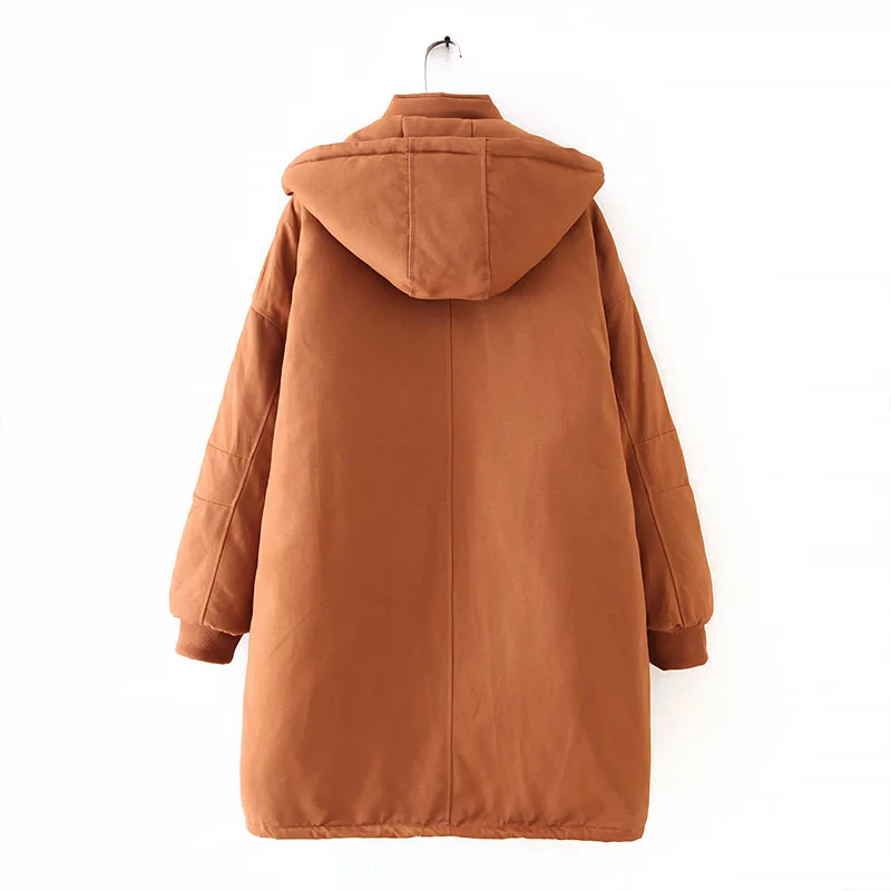 Зимние Повседневные длинные стеганые пальто 2019 размера плюс модная свободная