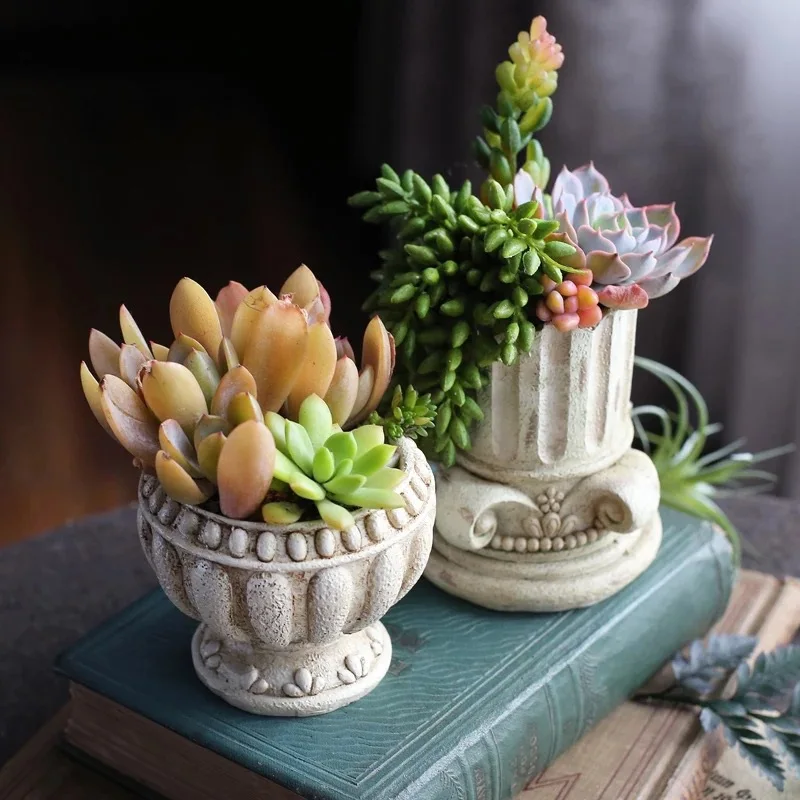 Европейские формы для горшков бетонных плантаторов римская колонна