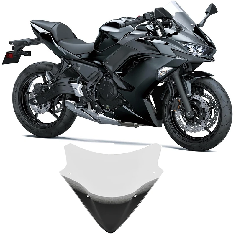 

Waase for Kawasaki Ninja 650 2017-2019 Double Bubble Windscreen Windshield Shield Screen