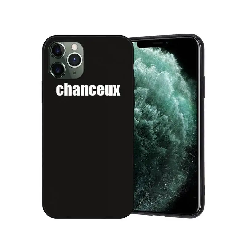 French Slogan Phone Fundas Coque for IPhone 11 12 Pro Max Case XR XS 7 8 6s Plus Accessories Mini 11pro TPU Soft Cover | Мобильные