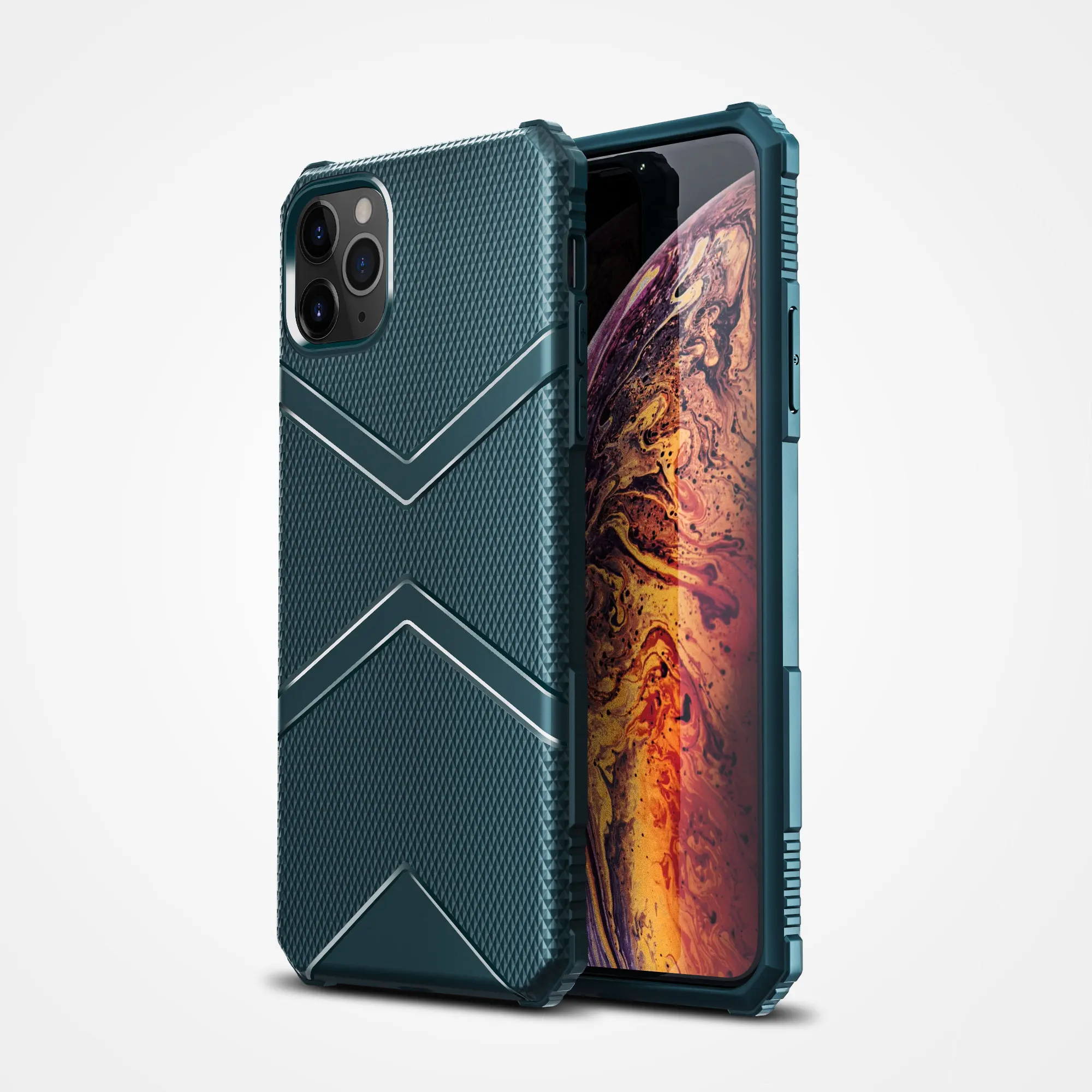 

Armor Bumper Anti Shock Silicone Phone Case For iPhone 12 11 Pro Max XR XS Max 8 7 Plus Shockproof Airbag Protection Back cover