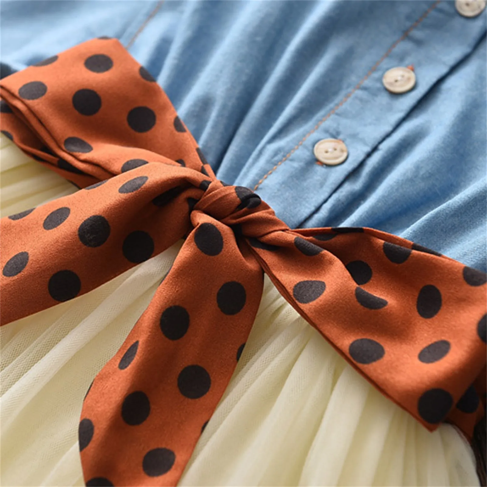 Женское кружевное платье в горошек с длинным рукавом | Детская одежда и обувь