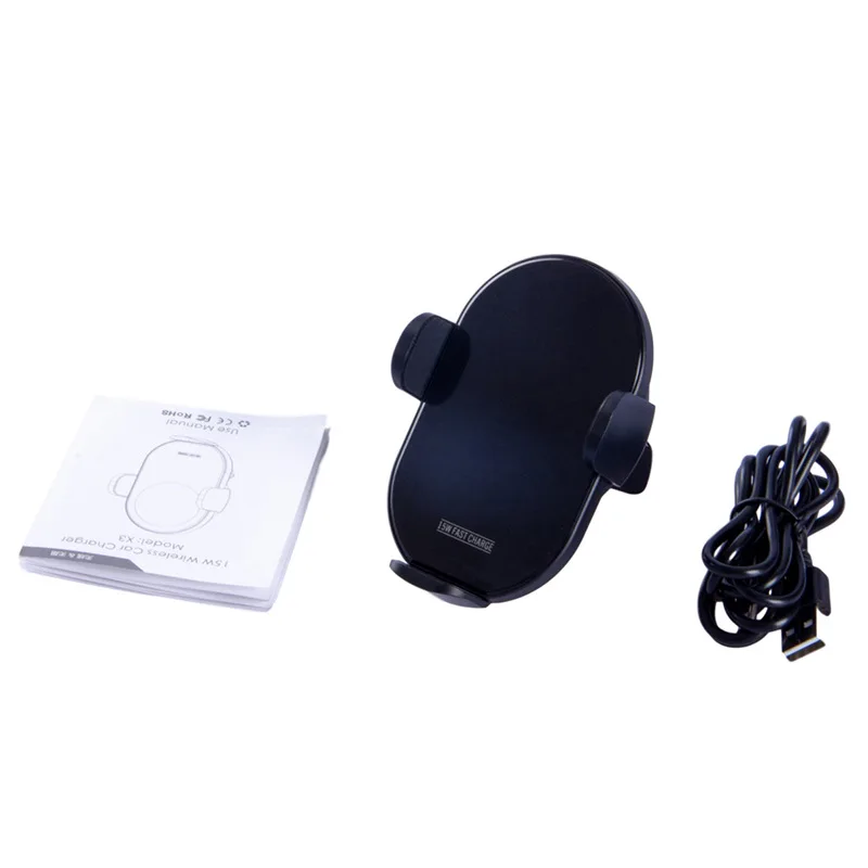 

15W fast charging mobile phone smart induction opening and closing car navigation wireless charging bracket suitable for iPhone