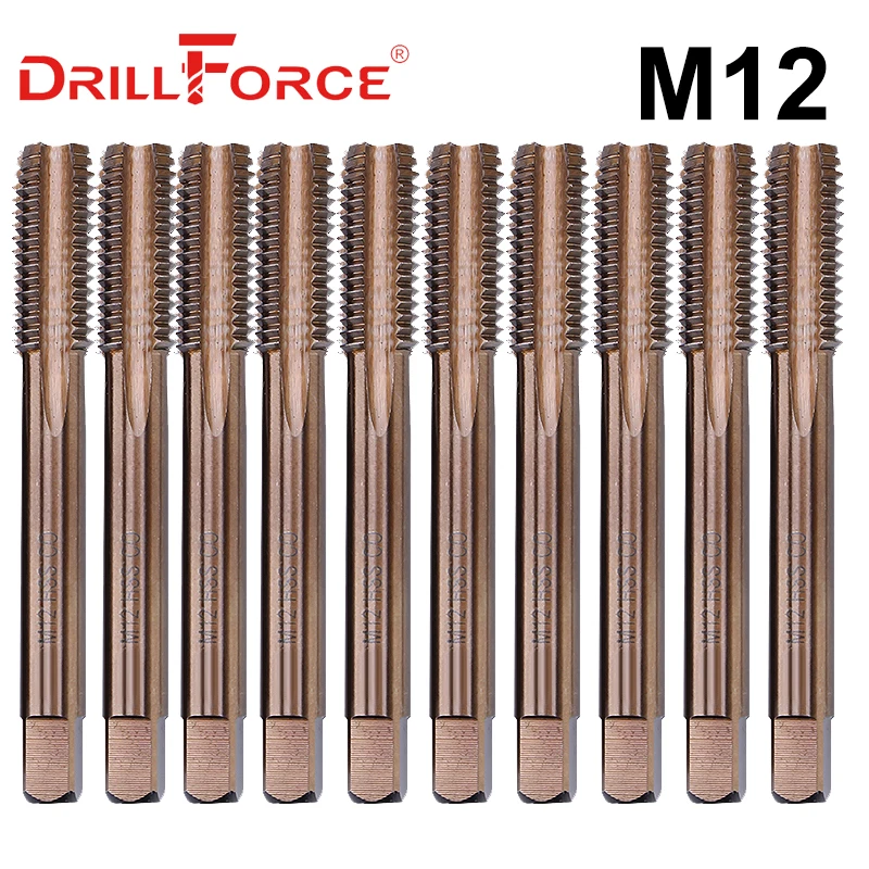 Сверла с кобальтовым штоком Drillforce 10 шт. сверла для метчиков HSSCO нержавеющая сталь