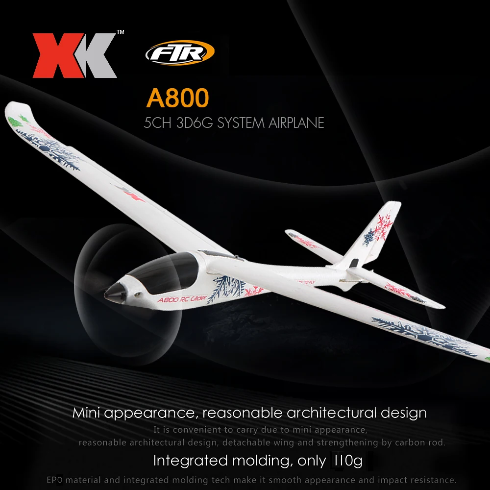 Wltoys XK A800 радиоуправляемый самолет 780 мм Wingspan 5CH 3D 6G режим EPO самолёт с