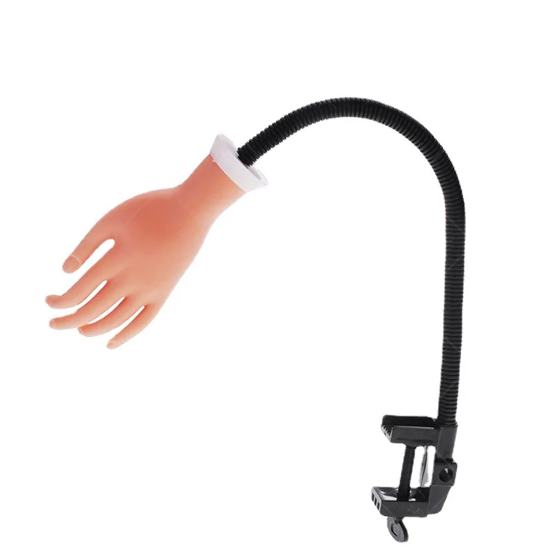

Soft Silicone Nail Display Stand Flexible Practice Training Fake Hand Model Display Palm Stand Practice Model Manicure Tool