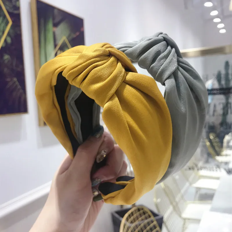 Коллекция 2019 года ободок в Корейском стиле для волос с узлом девушек головной