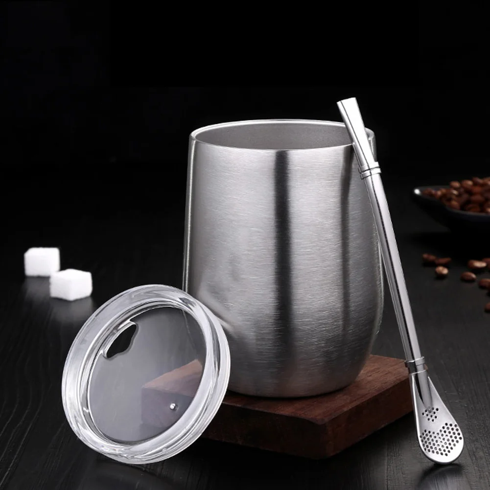 Кружка с двойными стенками из нержавеющей стали чашка для воды кофе дома и офиса