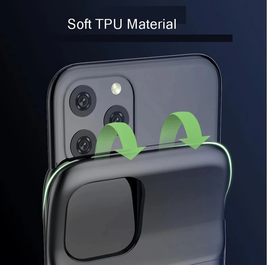 Чехол для аккумулятора для iPhone 11 Pro Max 4800/5000 mAh, зарядное устройство для iPhone 11, внешняя задняя упаковка, чехол для зарядного устройства