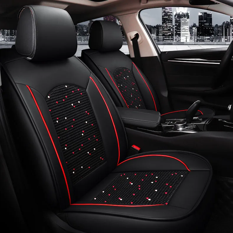 Чехол для сиденья автомобиля из ледяного шелка bmw e60 golf 7 volvo v40 nissan qashqai j10 kia cerato toyota