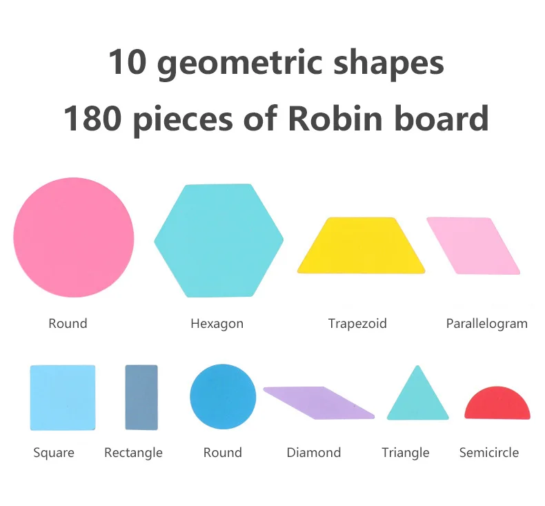 

180pcs Montessori Toys Wooden Jigsaw Puzzle For Children Baby Early Childhood Educational Toys Cognitive Color And Shape