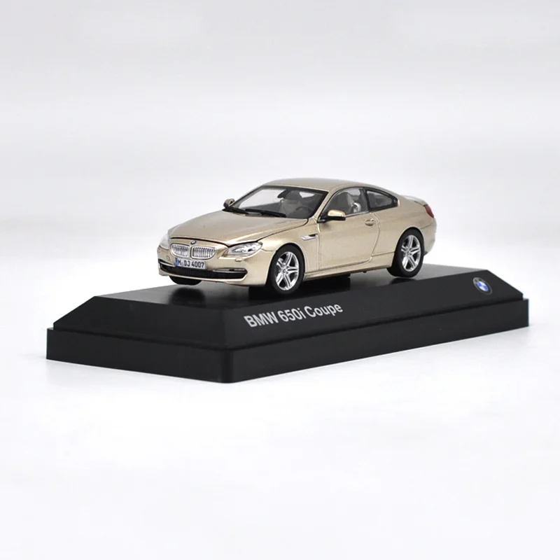 Gold 1:43 650i Coupe сплав модель автомобиля статические высокой моделирования металлические модельные автомобили с оригинальной коробкой - Цвет: Gold