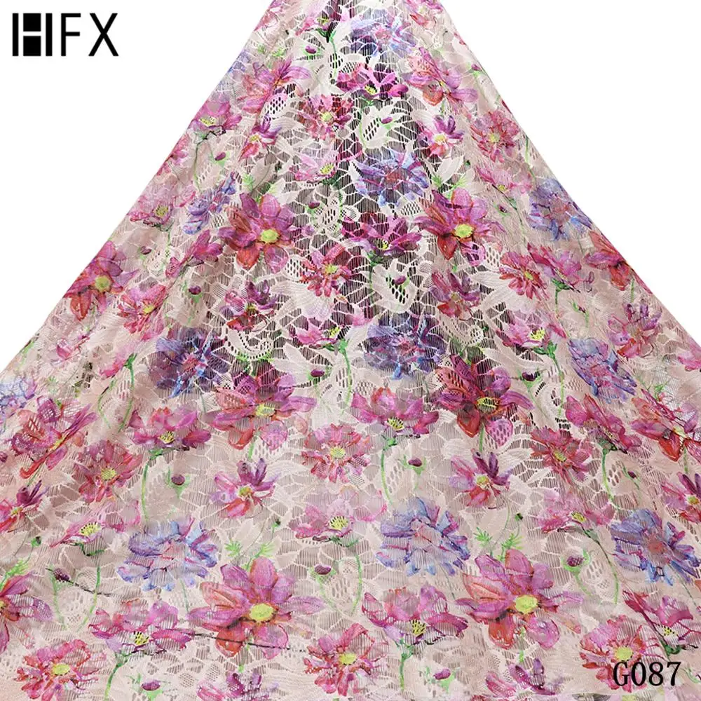 Африканская гипюровая Водорастворимая кружевная швейцарская ткань