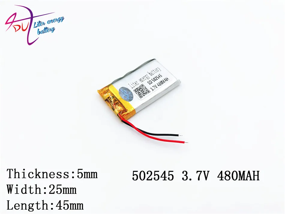 3 7 v 480mah 502545 482545 литий полимерный Li po перезаряжаемый Diy Аккумулятор для Mp3 Mp4 Mp5 Gps edio