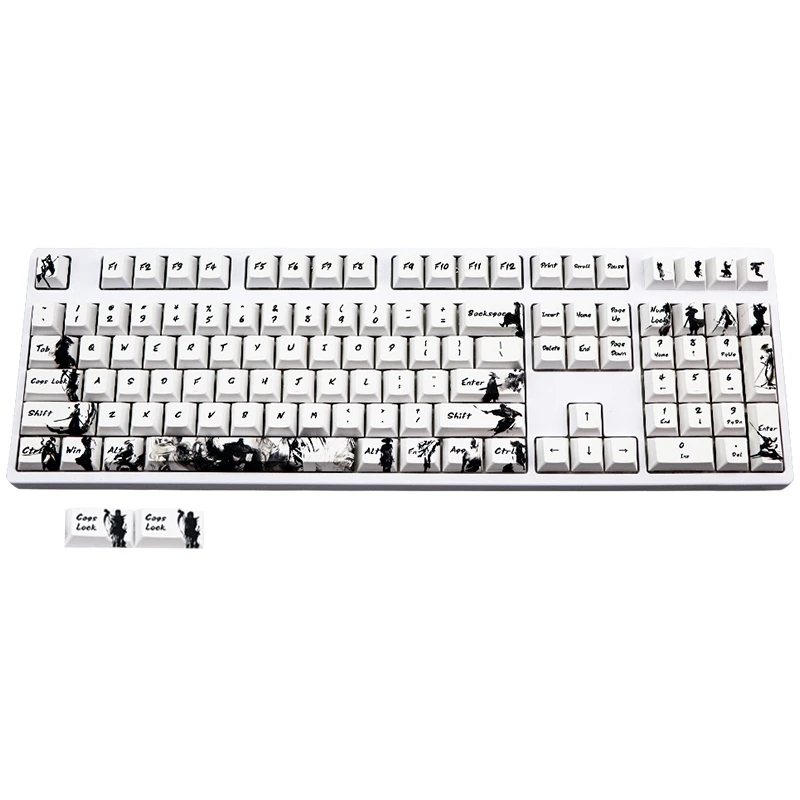 

110 Keys PBT Keycap Five Sides Dye-Subbed Cherry Profile Keycaps for MX Switches Keyboard 108 87 96 64 60 Keys