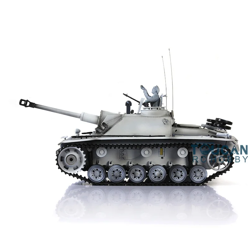 1/16 весы Heng длинная пластиковая версия Зимний снег Немецкий Stug III RTR RC Танк 3868 TH00049 |