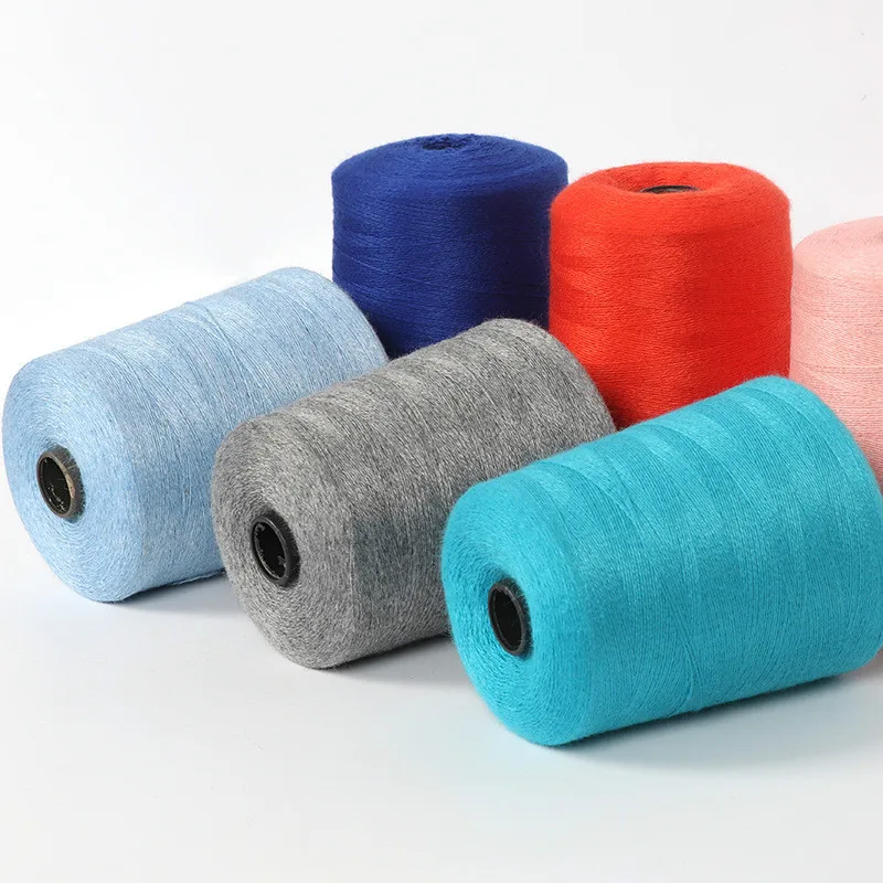 

Nine-Color Bird Cashmere Line 26S/2 Hand Woven Woven Medium Fine Cashmere Cotton Medium Thin Line Mink Velvet