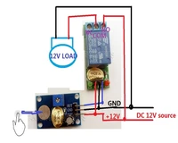 tb4091tb4081 dc 12v trigger touch sensor key adjustable time delay relay switch kit for led motor car