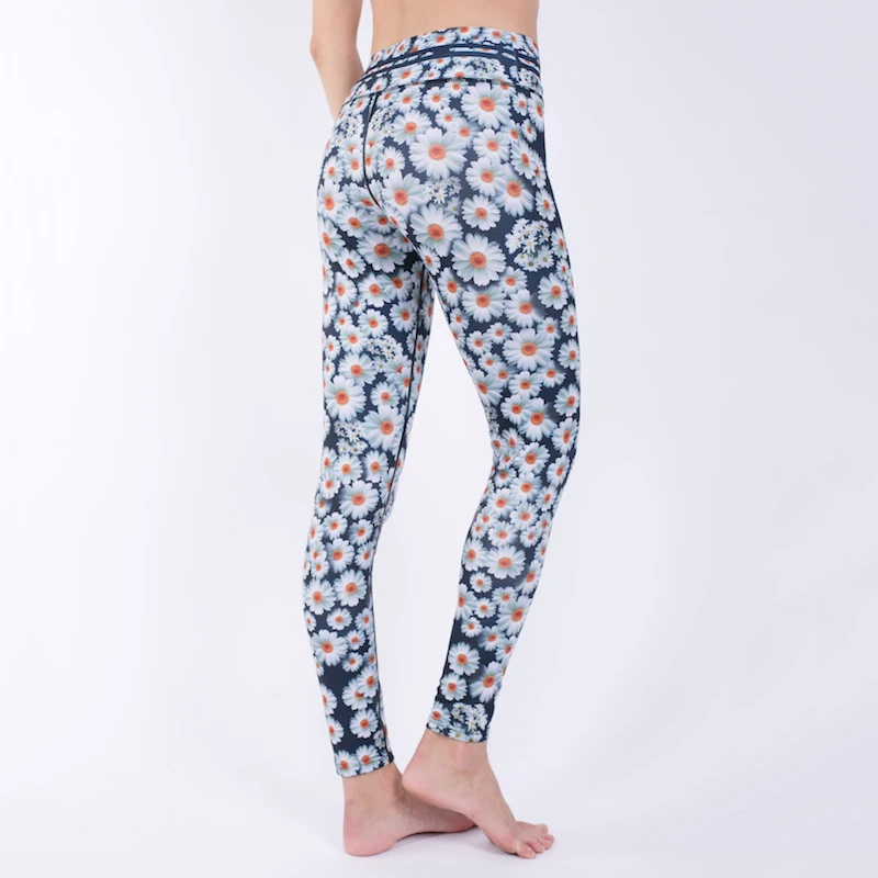 Женские брюки с цветочным принтом и кружевом Дейзи высокая талия женские