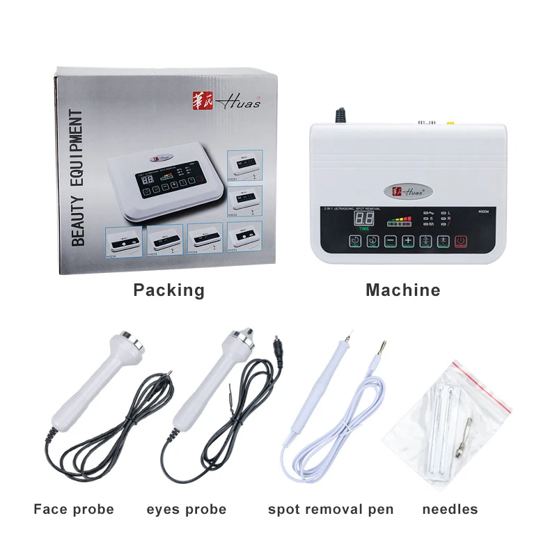 Kopen 3in1 Multifunctionele Schoonheidssalon Apparaat Ultrasone Hoge Frequentie Facail Care Machine Voor Verwijderen Rimpels Elimineren Eyebags