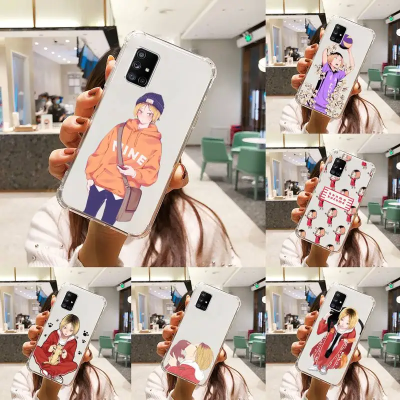 

Kenma Kozume Haikyuu!! Phone Case Transparent For Samsung S 10 9 20 11 7 8 21 6 P Edge PLUS ULTRA 4G 5G