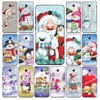 maiyaca christmas snowman penguin santa reindeer phone case for redmi note 8 7 9 4 6 pro max t x 5a 3 10 lite pro