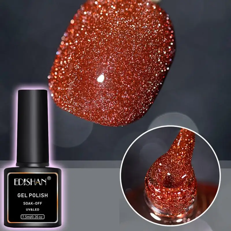 

Bengdi Broken Diamond Glue Net Red Nail Polish Reinforced White Nail Glue Popular Color Flashing Glue Phototherapy Glue TSLM1