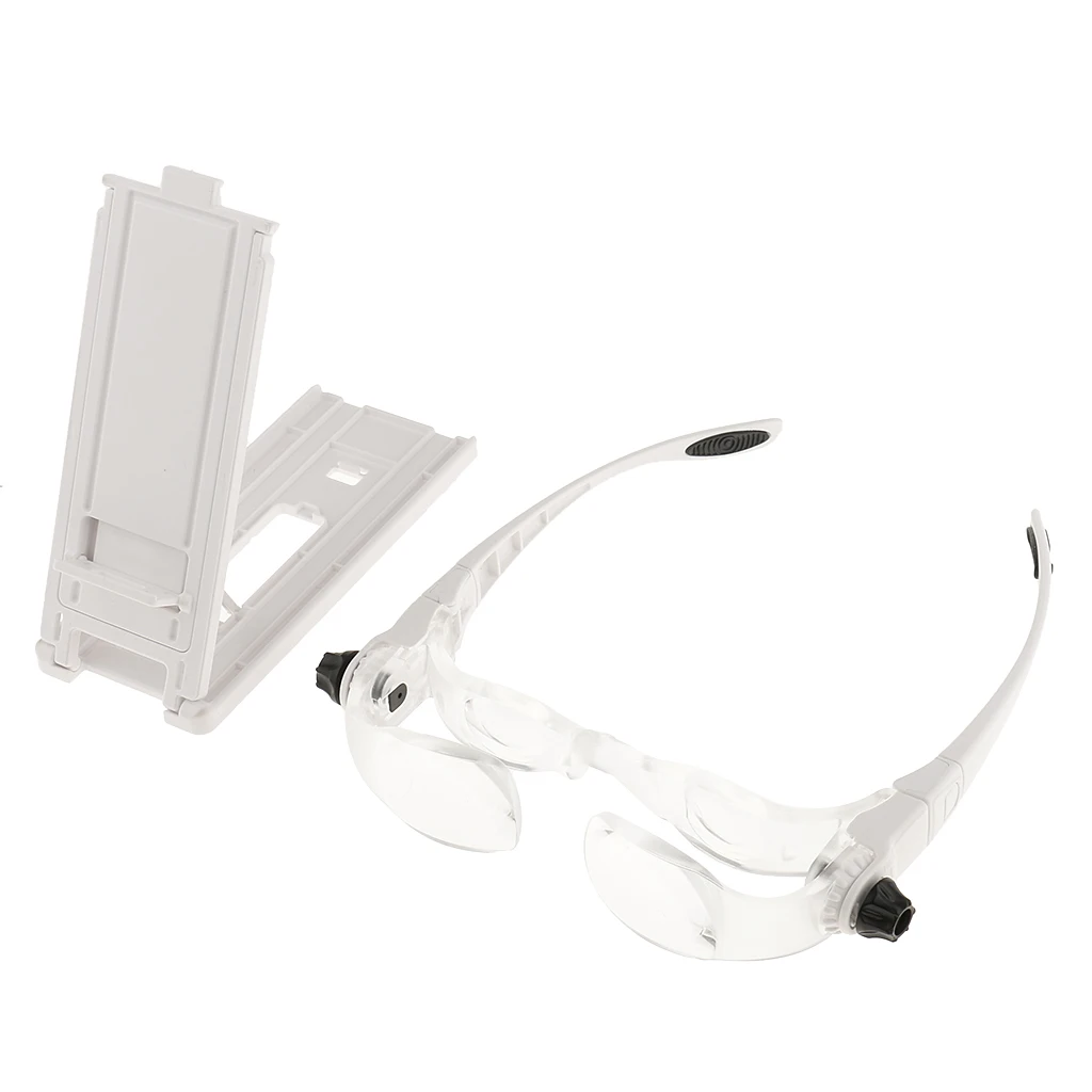 

1 Pair Magnifying Eyeglasses Mobile Phone Head Glasses TV Screen Magnifier