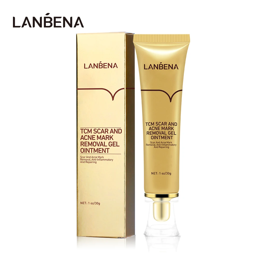 

Dropshipping LANBENA Acne Scar Stretch Marks Remover Cream Skin Repair Face Cream Acne Spots Acne Treatment Blackhead Cream 30ml