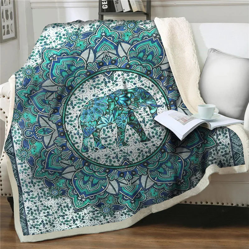 Mandala Floral Ethnic Style Bedspread Home Textiles Warm Sof