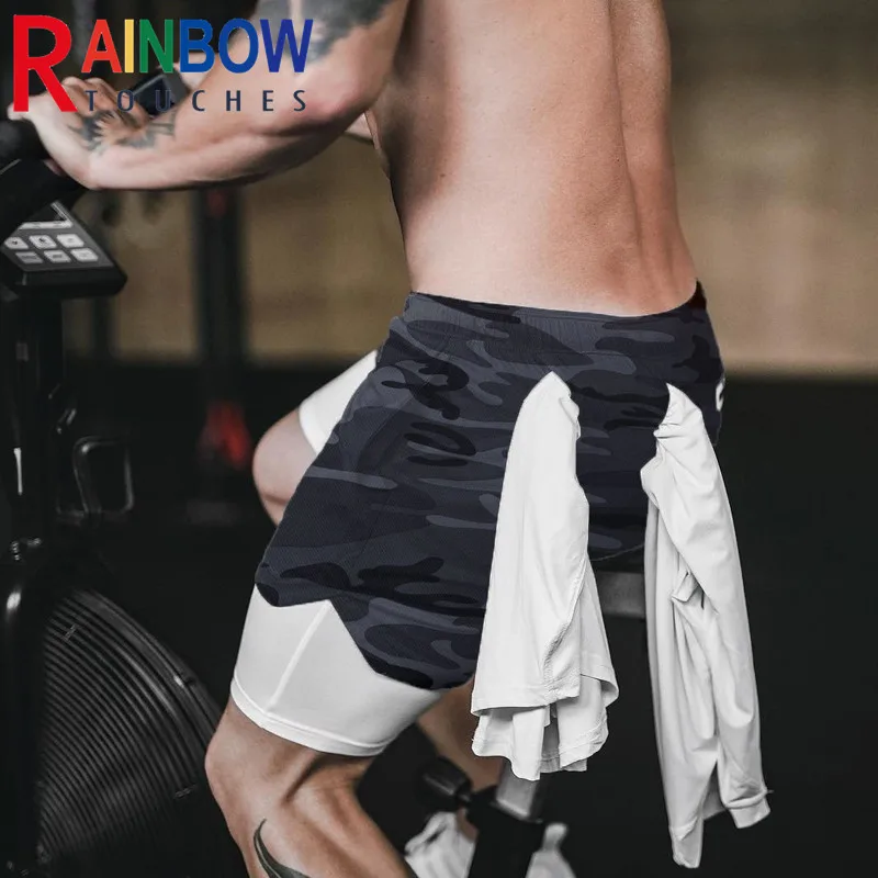 

Rainbowtouches New Men Sport Shorts Breathable Quick Drying Leisure Running Squat Basketball Oversize Shorts