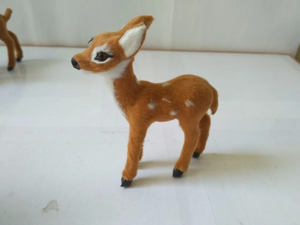 mini animals hard model polyethylene&ampfaux furs simulation owl deer rabbit prop handicraft home desktop decoration toy gift a011 | Дом и сад