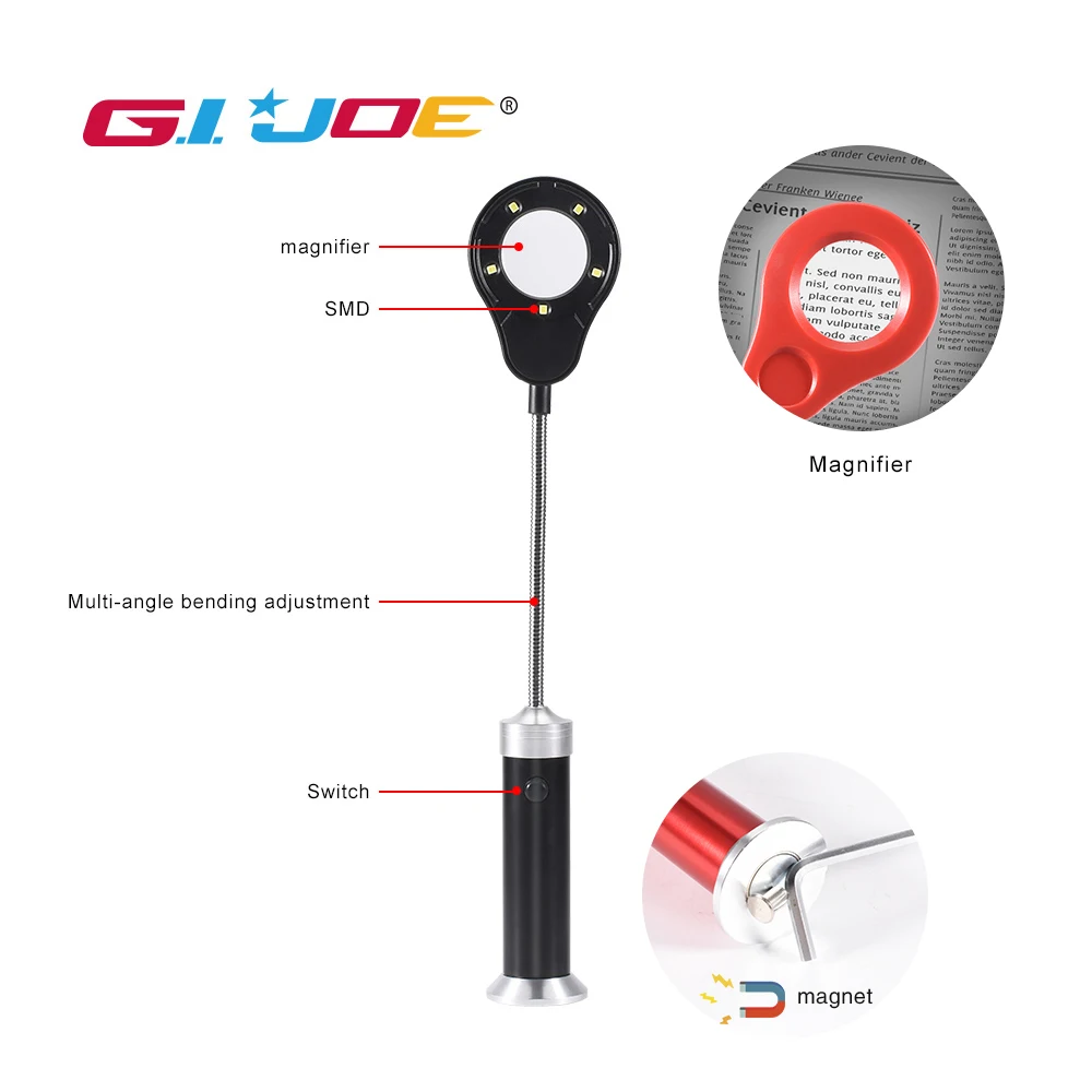 Светодиодный рабочий светильник GIJOE из алюминиевого сплава поисковый мощная