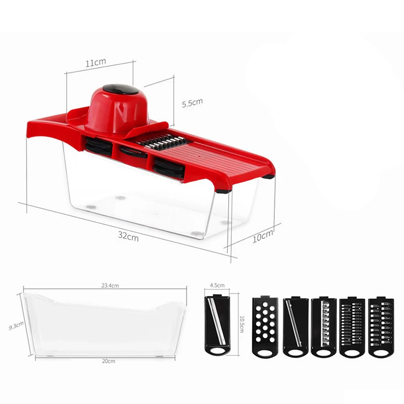 Ручной картофелерезка, овощерезка и фруктерезка, мандолина, луковицы, морковь, кухонные инструменты из нержавеющей стали, 10 штук/набор