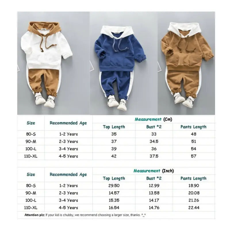 

2Pcs Autumn Clothes Set Toddler Boy Kids Baby Girl Hooded Long Sleeve Shirt Tops Hoodies Pants Outfits Clothes Tracksuit