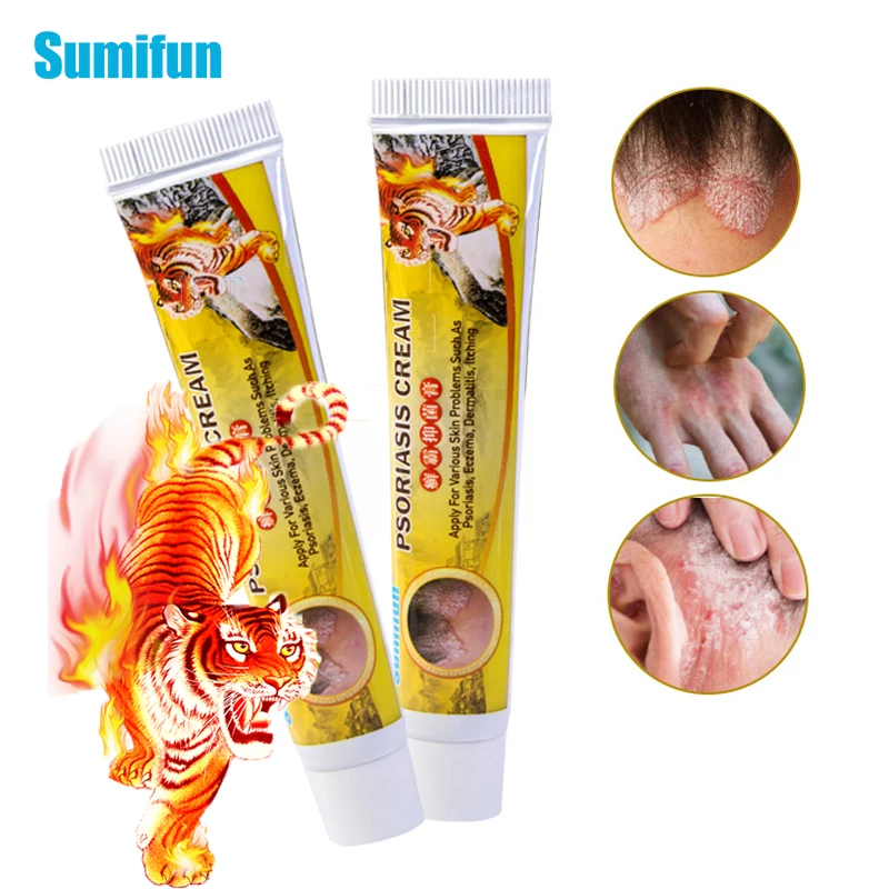 2шт Sumifun тигровый Бальзам крем для кожи псориаз экзема Антибактериальный