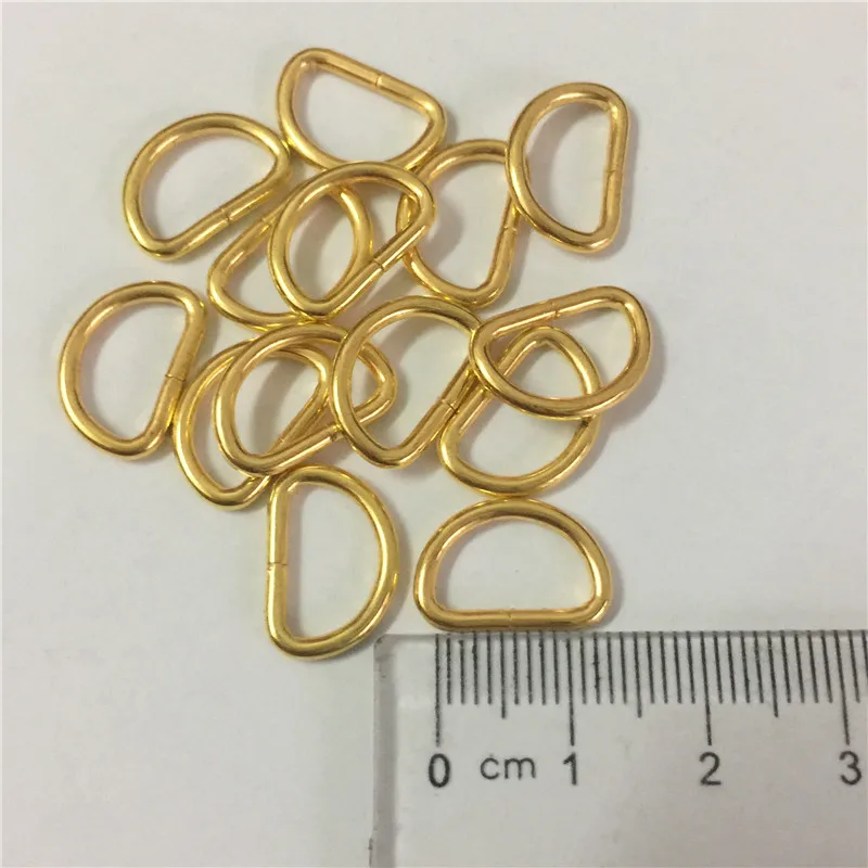 50 шт./лот металлические Золотые/серебряные/античная бронза d-кольца пряжки