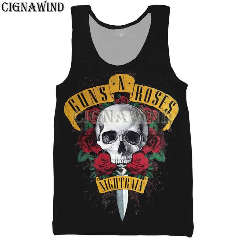 Жилет унисекс в стиле хип хоп с принтом N Roses|Майки| |