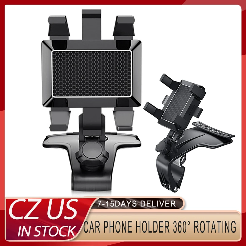 

Multifunctional Car Mobile Phone Holder 360 Degree Rotating GPS Bracket For Car Dashboard Sun Visor Rearview Mirror Computer