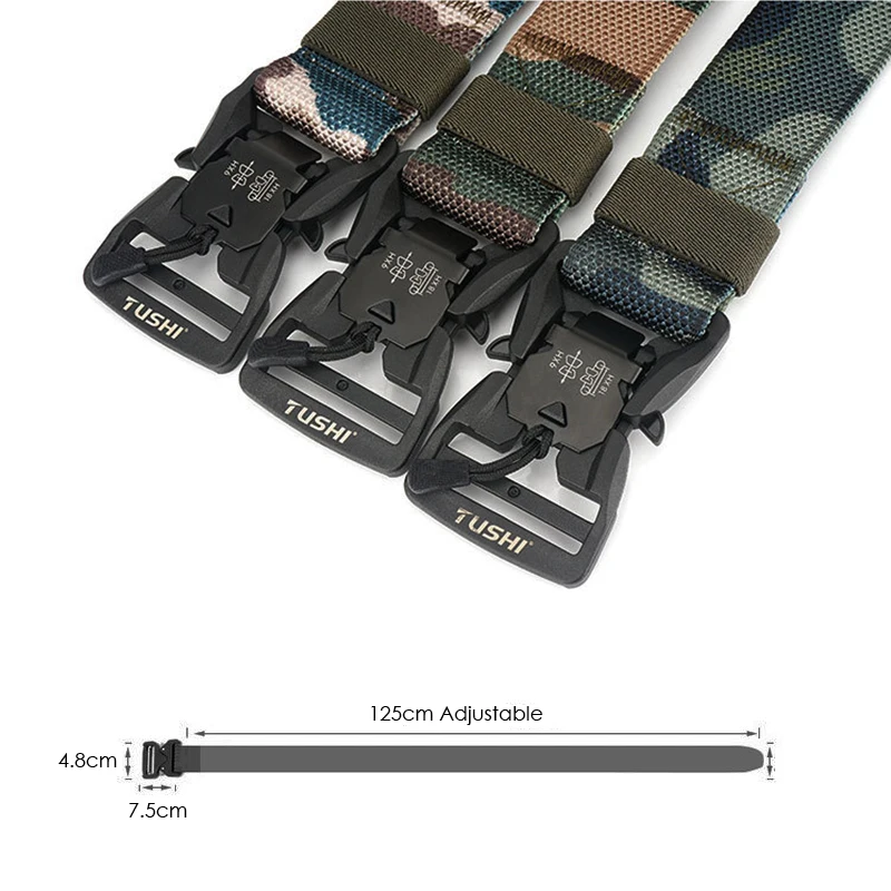 HSSEE камуфляжная серия тактический ремень новый жесткий Магнитный с пряжкой