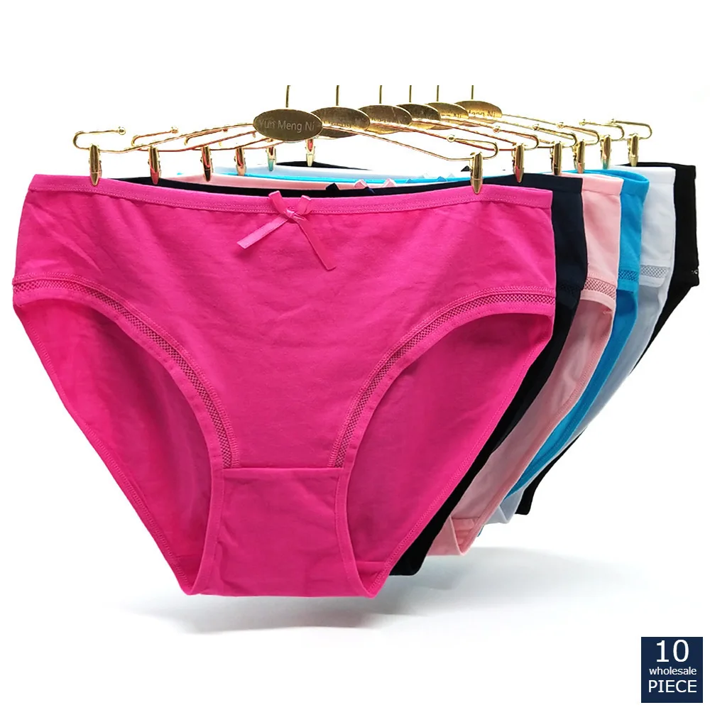 Wholesale1 10 шт./партия 2XL/10XL/4XL большие размеры однотонное хлопковое женское нижнее