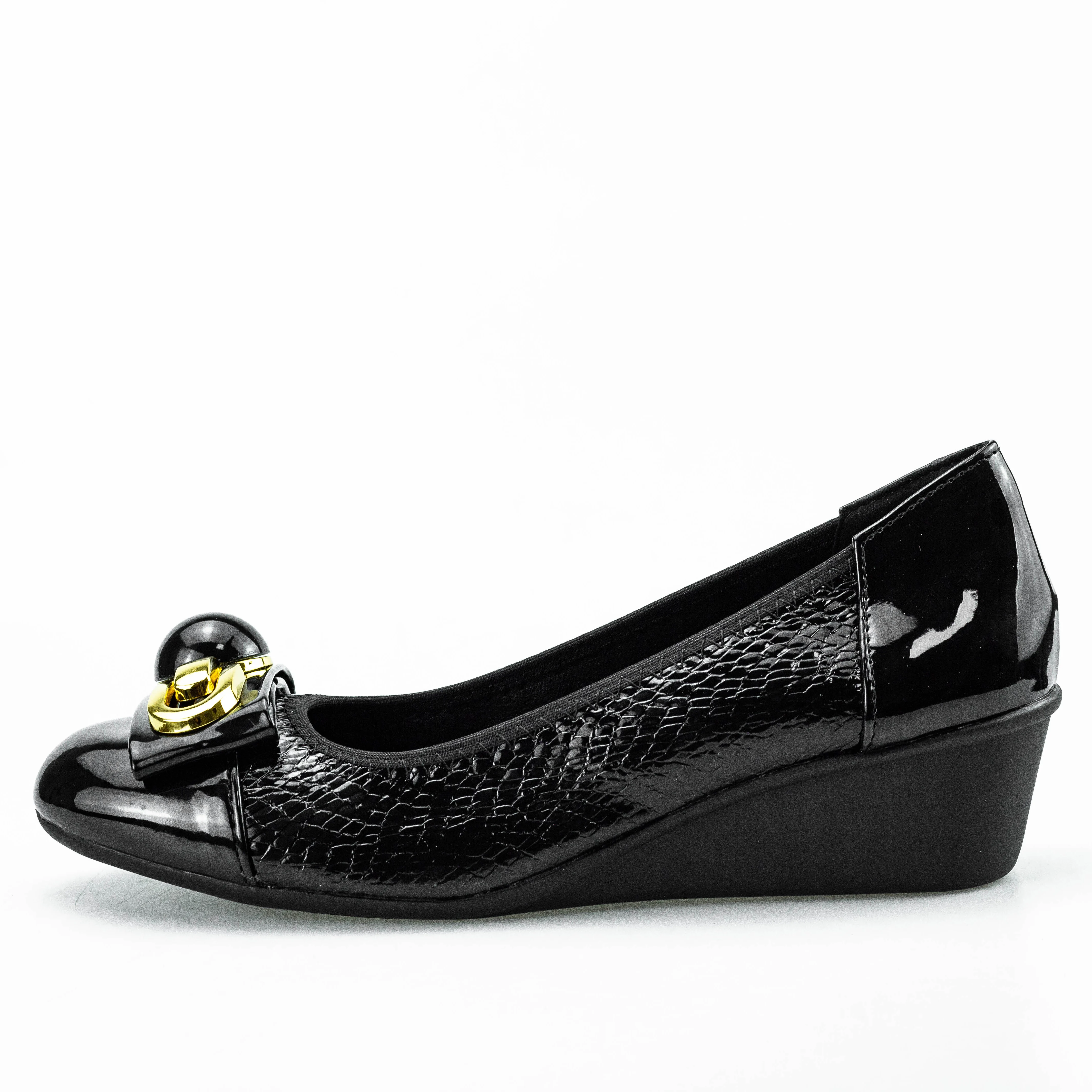 9087-3 Cute Decor Women Wedge Heels Spring Autumn Outdoor Loafers Slip on Ladies Shoes Female Footwear Plus 41 42 43 Ballet Shoe