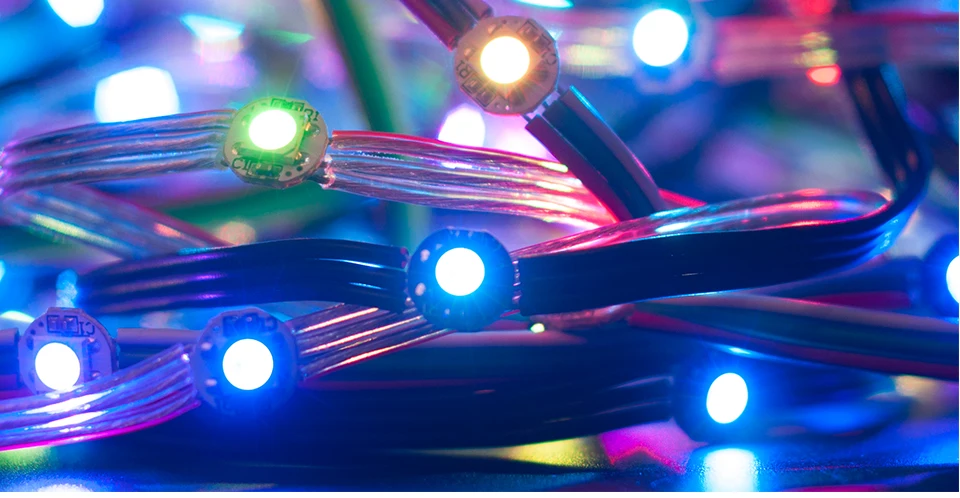 50 светодиодный s/string WS2812B пикселей RGB светодиодный модуль теплоотвода узлы адресуемые индивидуально с Bluetooth музыкальным контроллером DC5V