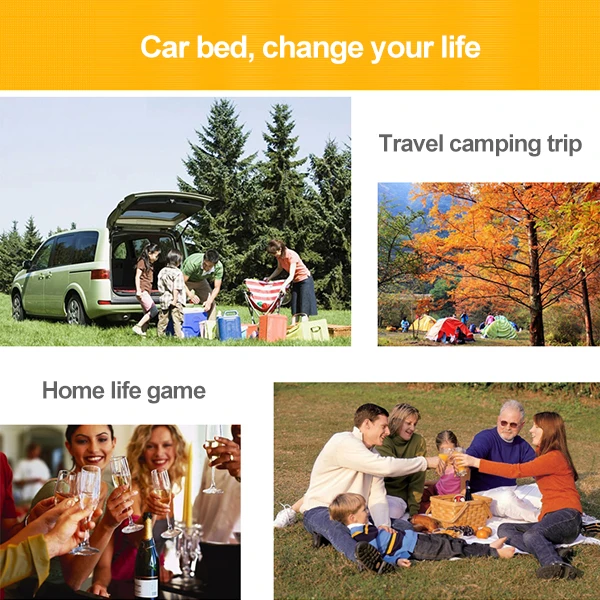

Inflatable Car Bed Mattress Camping Outdoor Back Seat Durable Auto Multi Functional Cushion For Car Travel Bed Car Accessories