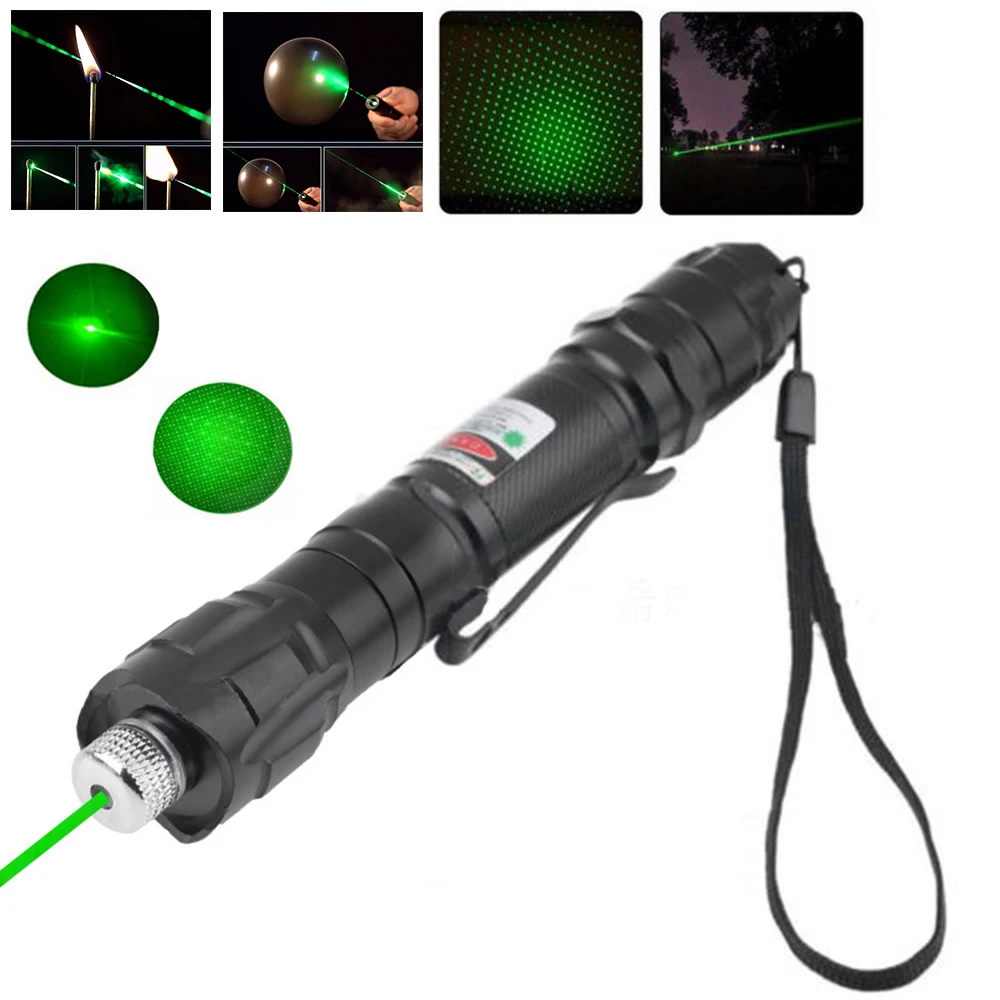 

High Power green Laser Pointer 5MW Red Dot Lazer Light Pen Powerful Laser Pen Adjustable Focus 500 to 5000 meters Lazer 009