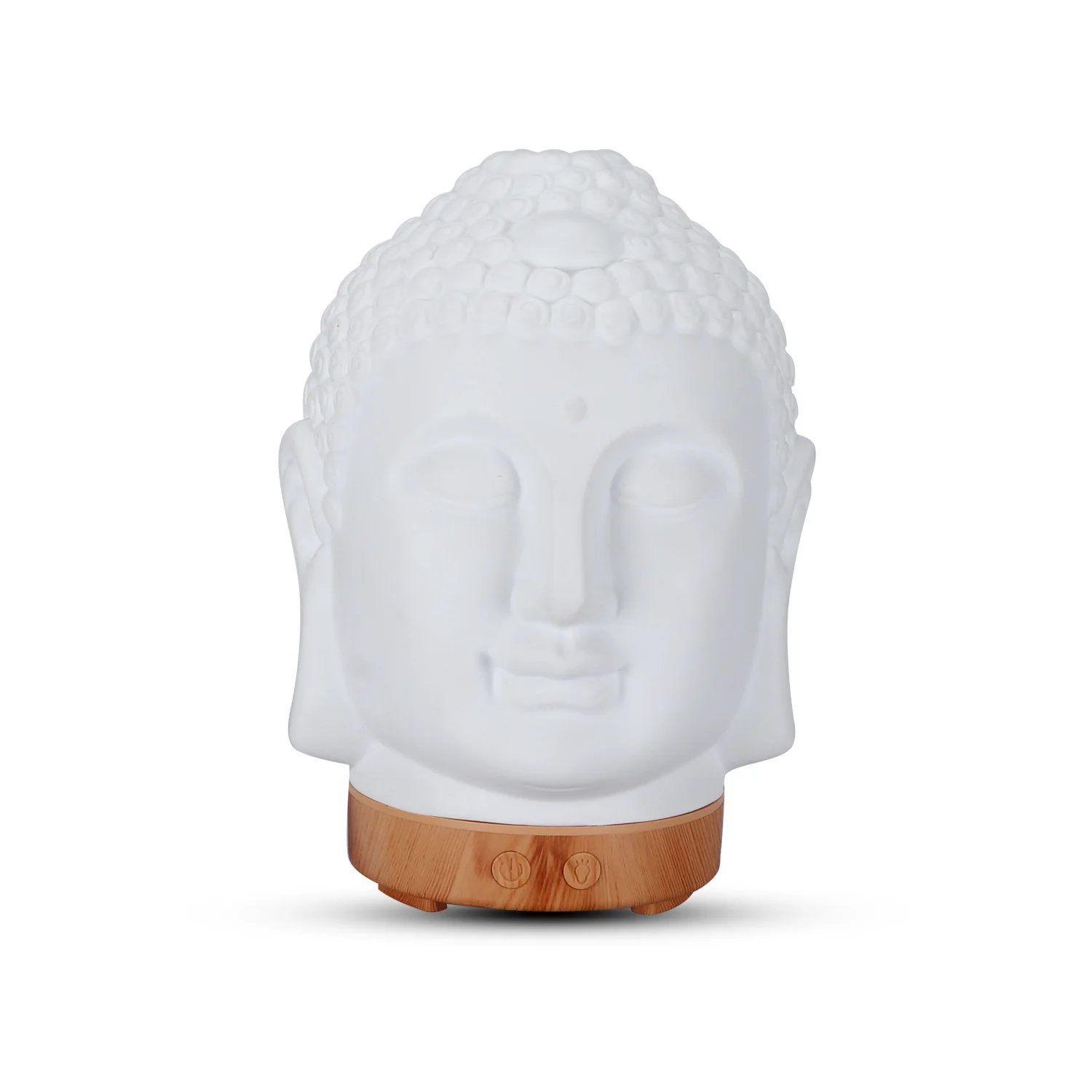 

Buddha Type Ceramic Aroma Diffuser LED Colors humidifier for Home or Office Use