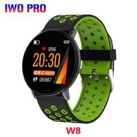 w8 smart watch women men blood pressure clock round waterproof smartwatch sport health smart bracelet for huawei xiaomi watch