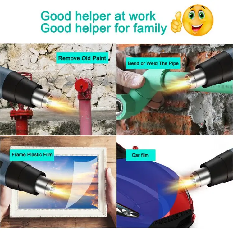 Пистолет горячего воздуха промышленного класса 2000 Вт электрический нагреватель