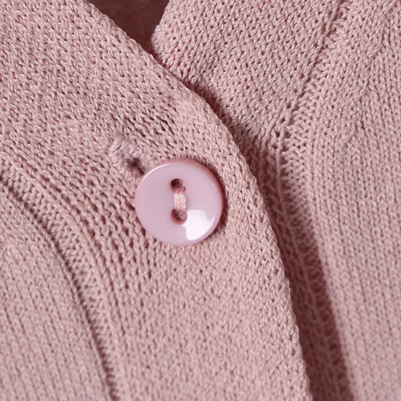 

women thin sweater coat cardigan V-Neck spring Embroidery Solid 2020 new knit sweater female plus size womens coats